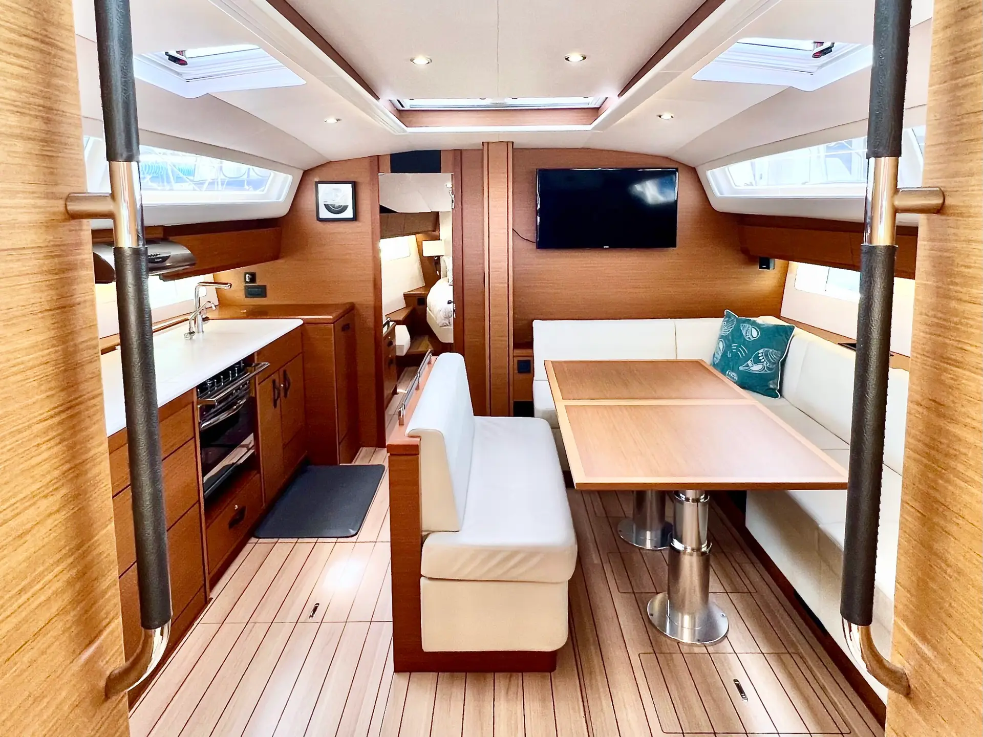 A bright, uncluttered cabin